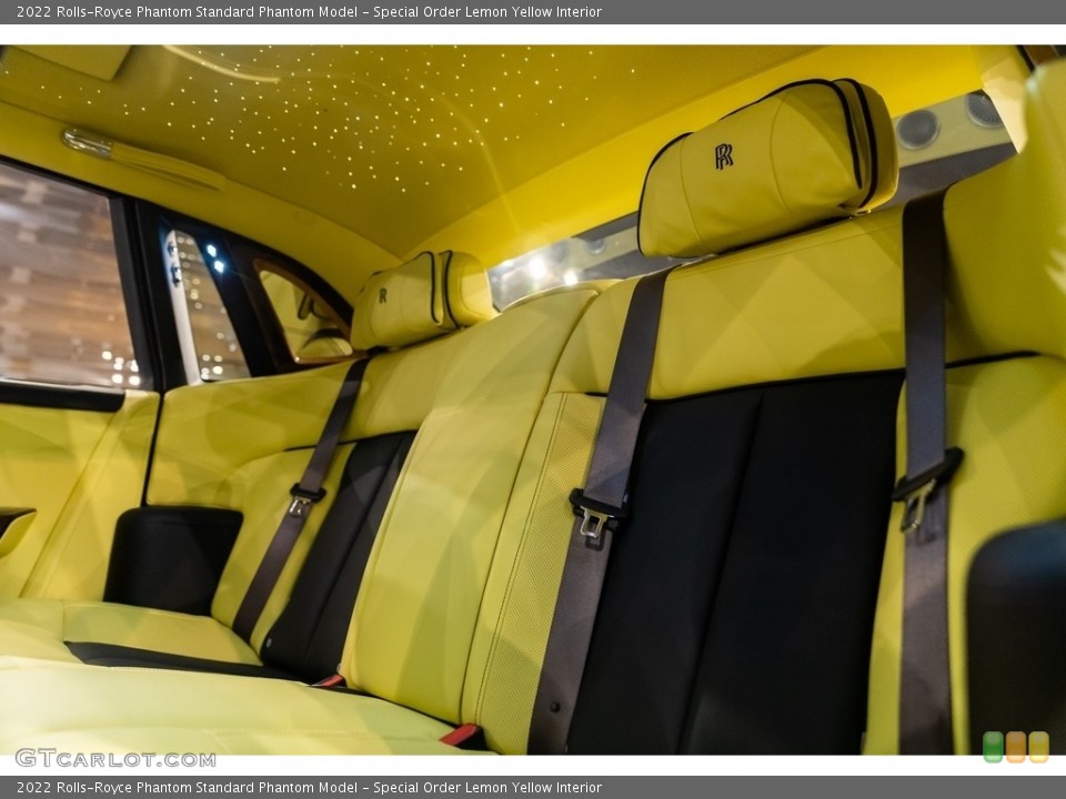 Special Order Lemon Yellow Interior Rear Seat for the 2022 Rolls-Royce Phantom  #144191361