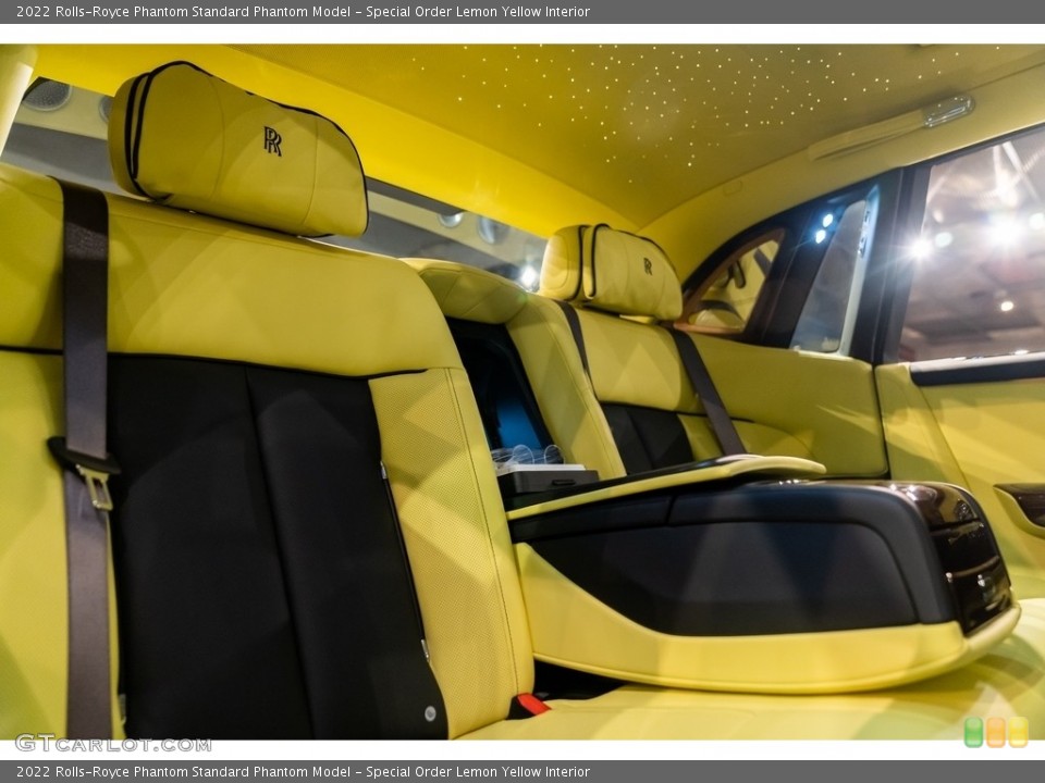 Special Order Lemon Yellow Interior Rear Seat for the 2022 Rolls-Royce Phantom  #144191457