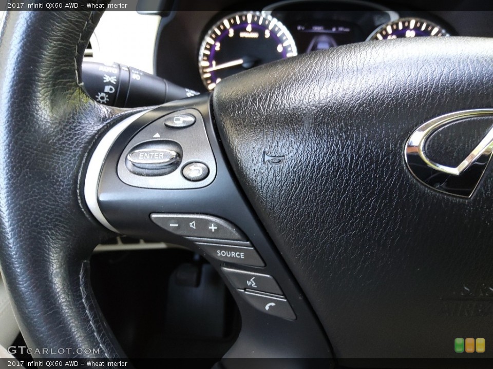 Wheat Interior Steering Wheel for the 2017 Infiniti QX60 AWD #144191583