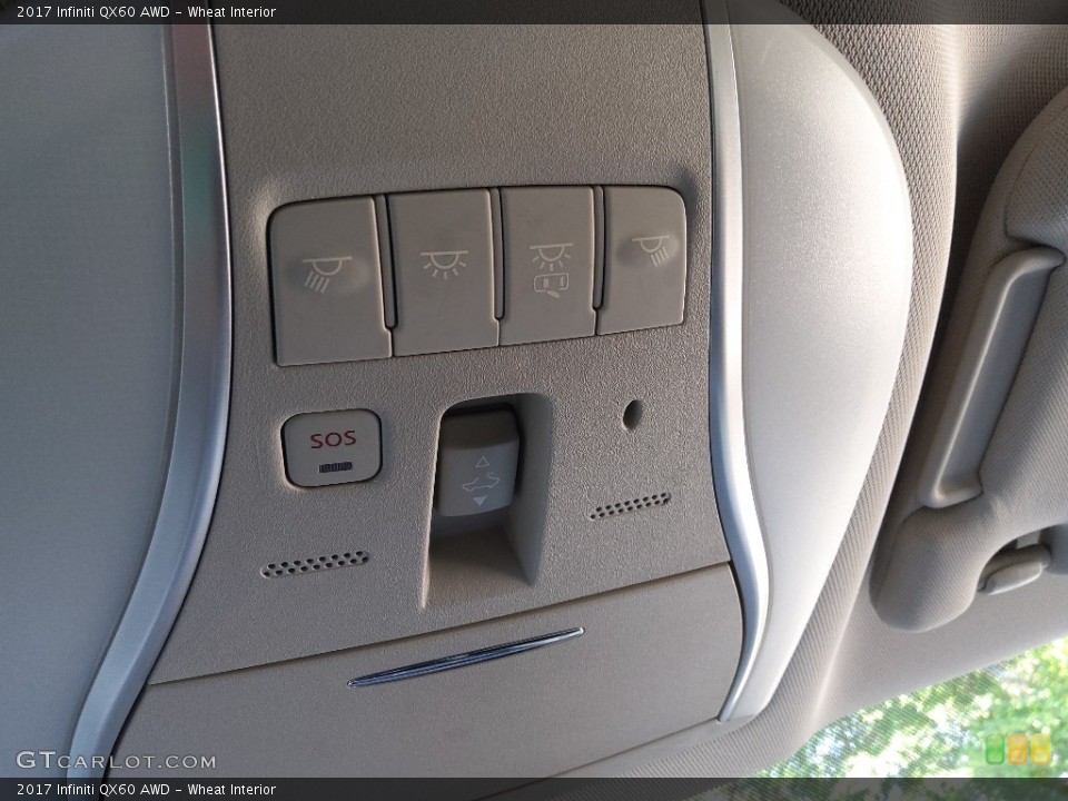Wheat Interior Controls for the 2017 Infiniti QX60 AWD #144191853