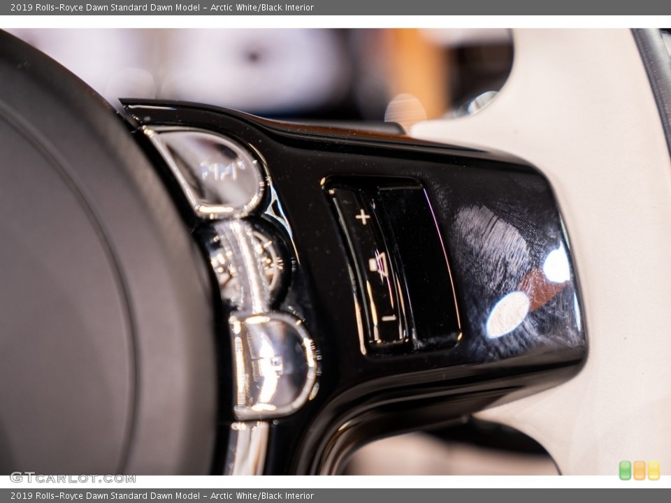Arctic White/Black Interior Steering Wheel for the 2019 Rolls-Royce Dawn  #144192663