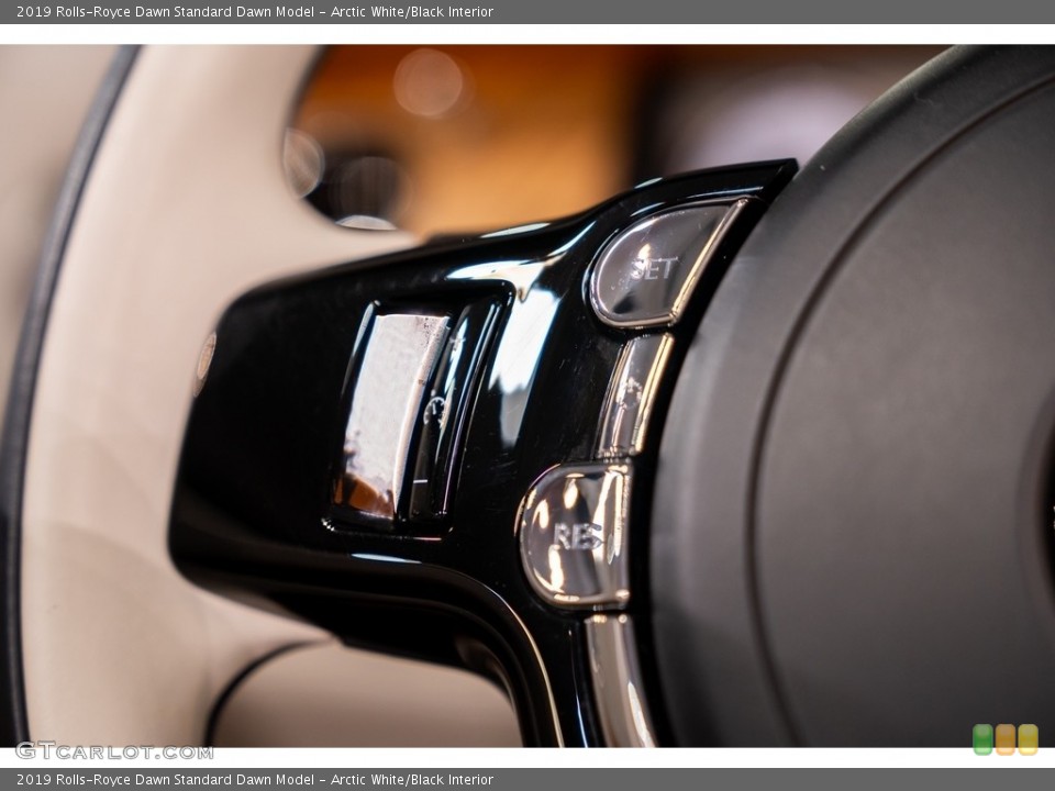 Arctic White/Black Interior Steering Wheel for the 2019 Rolls-Royce Dawn  #144192687