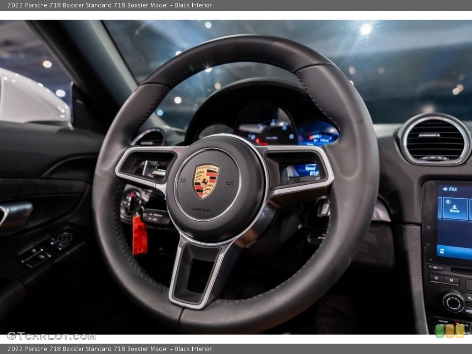 Black Interior Steering Wheel for the 2022 Porsche 718 Boxster  #144194121