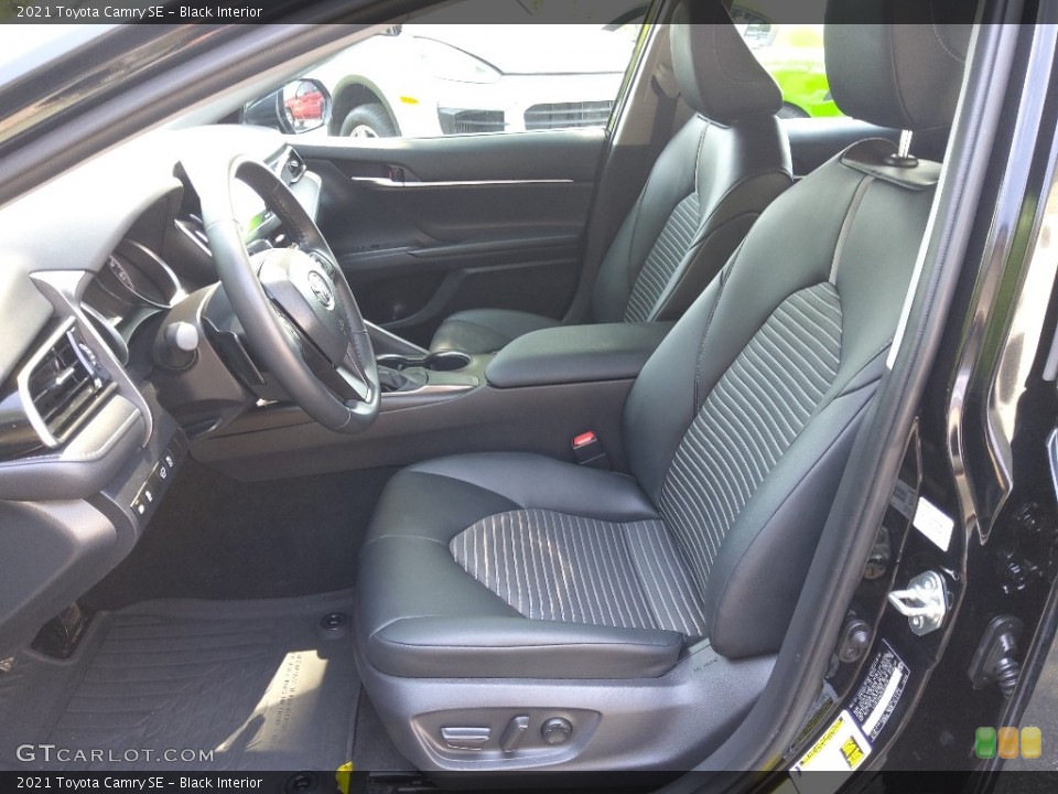 Black Interior Photo for the 2021 Toyota Camry SE #144195054