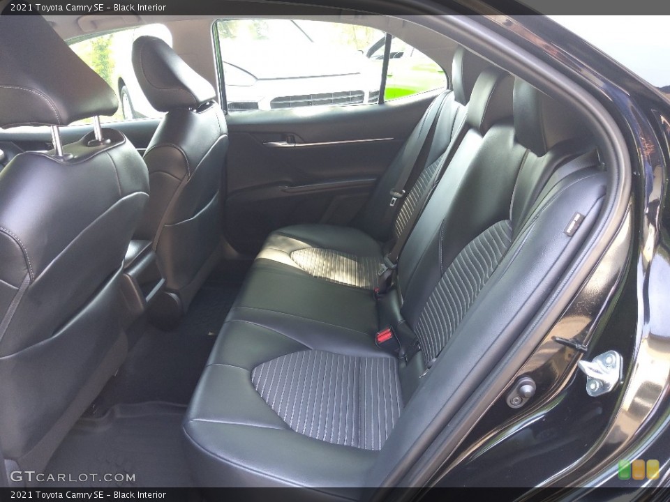 Black Interior Rear Seat for the 2021 Toyota Camry SE #144195102