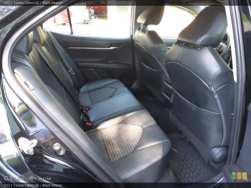 Black Interior Rear Seat for the 2021 Toyota Camry SE #144195150