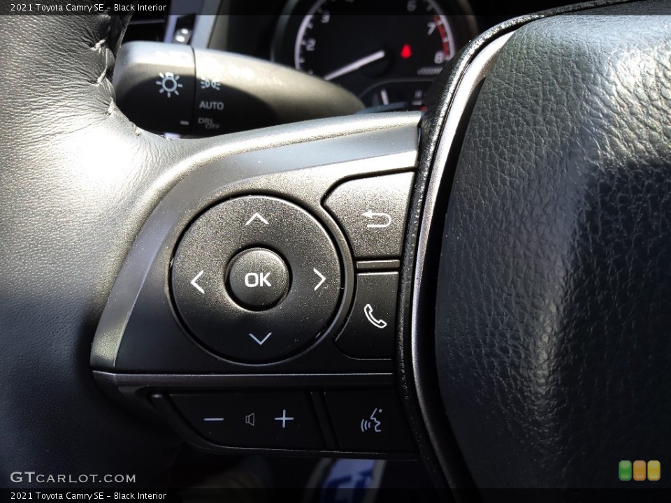 Black Interior Steering Wheel for the 2021 Toyota Camry SE #144195240