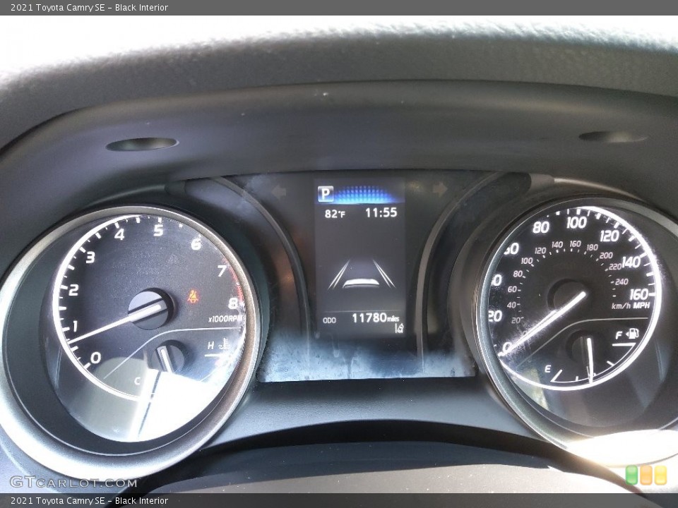 Black Interior Gauges for the 2021 Toyota Camry SE #144195291