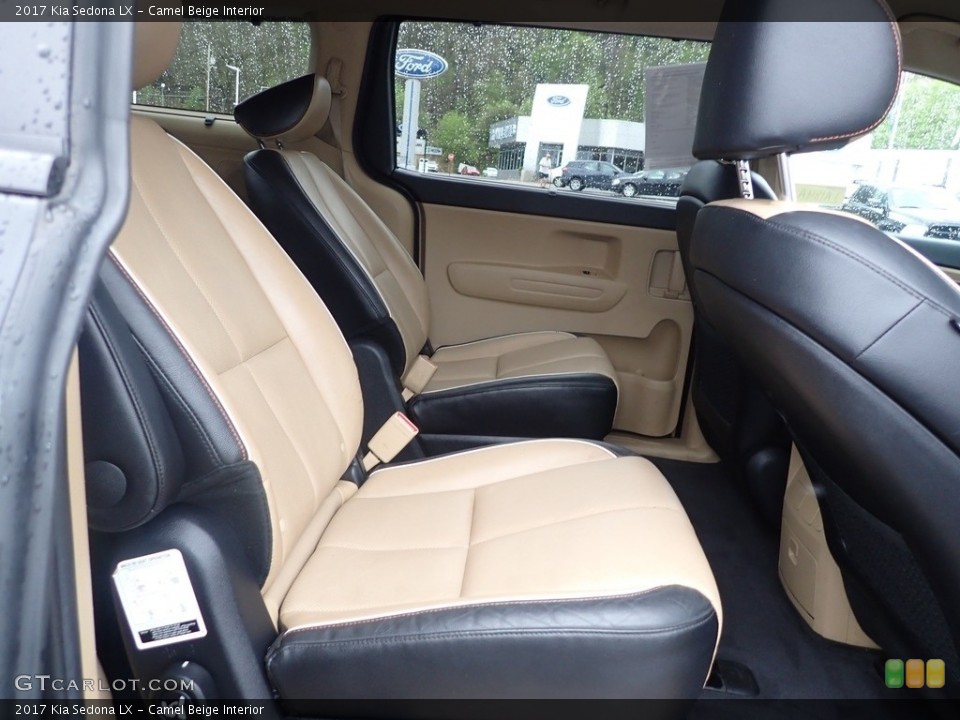 Camel Beige Interior Rear Seat for the 2017 Kia Sedona LX #144195519