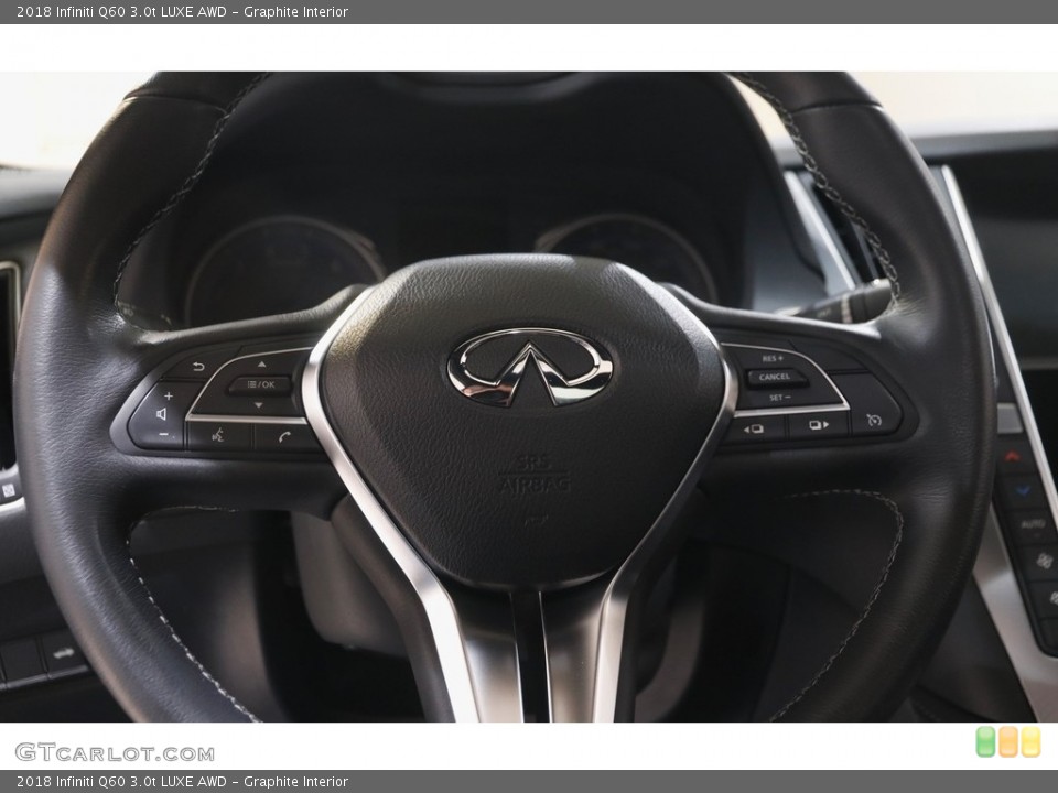 Graphite Interior Steering Wheel for the 2018 Infiniti Q60 3.0t LUXE AWD #144196179
