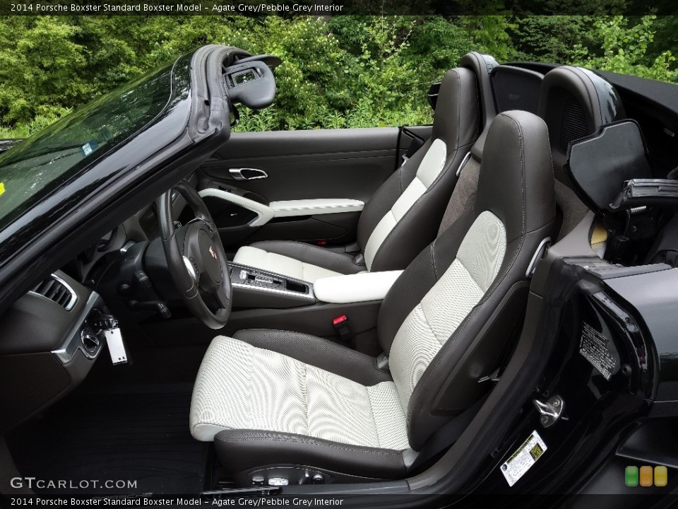Agate Grey/Pebble Grey 2014 Porsche Boxster Interiors