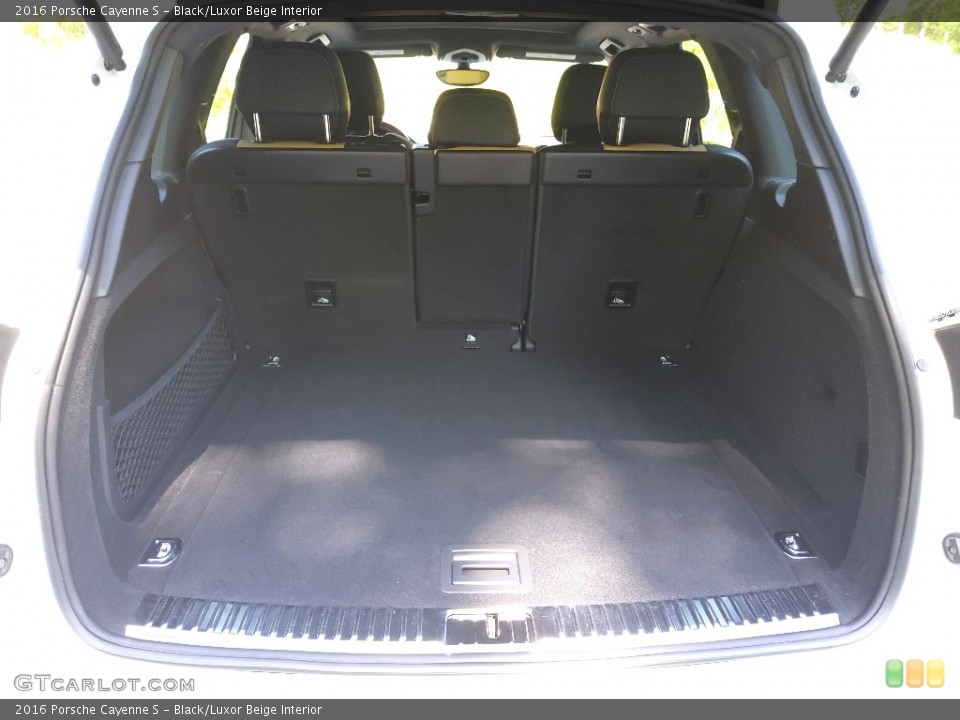 Black/Luxor Beige Interior Trunk for the 2016 Porsche Cayenne S #144197400