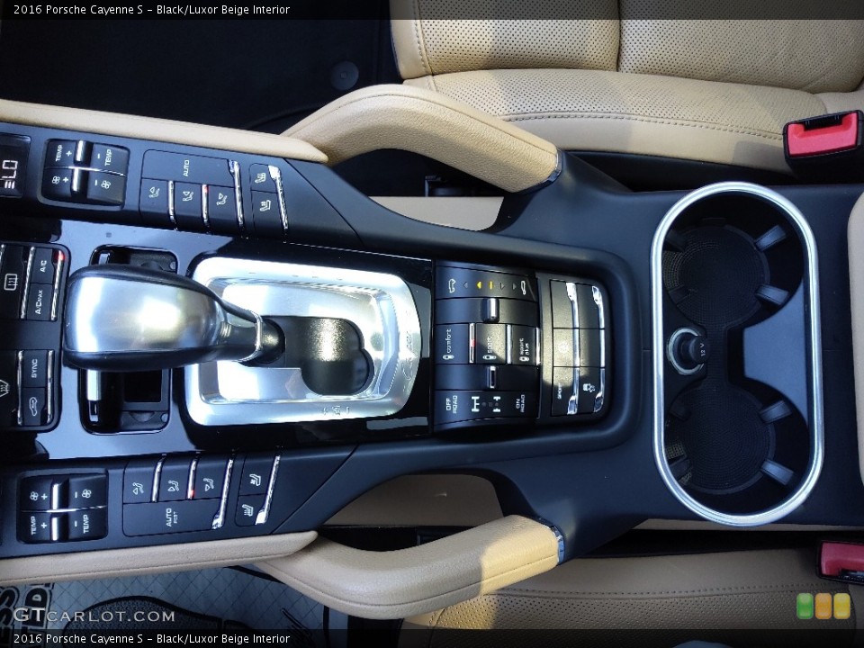 Black/Luxor Beige Interior Transmission for the 2016 Porsche Cayenne S #144197688