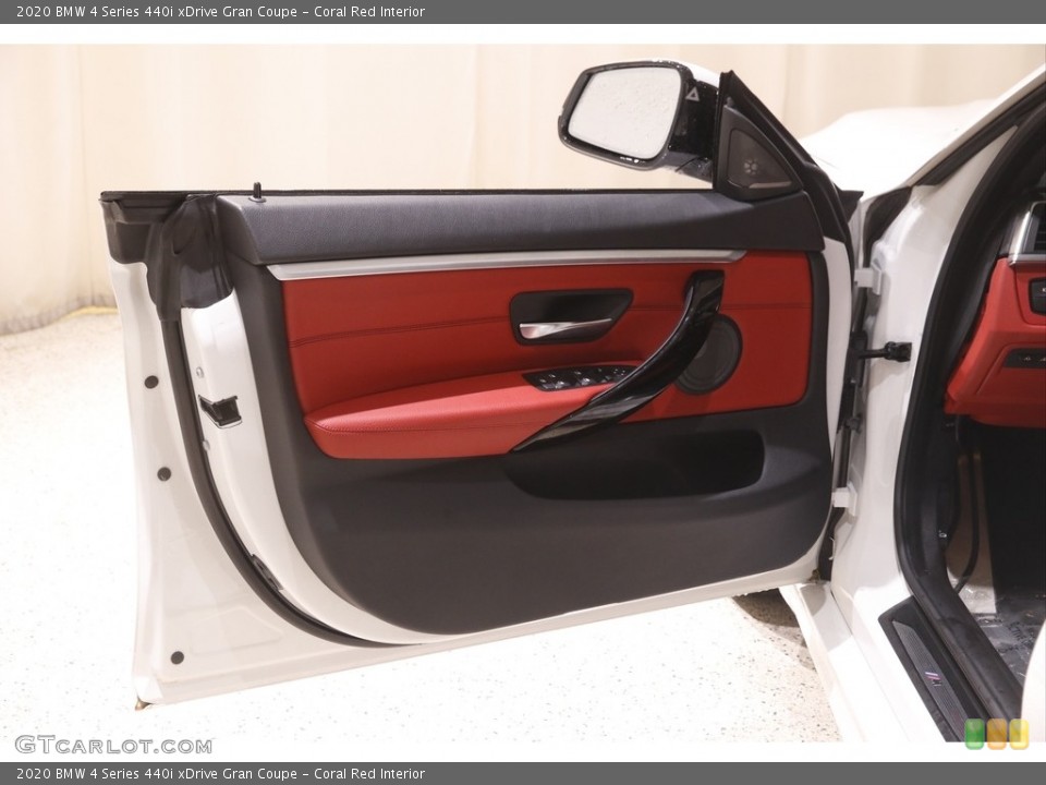 Coral Red Interior Door Panel for the 2020 BMW 4 Series 440i xDrive Gran Coupe #144197955