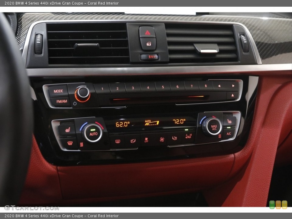 Coral Red Interior Controls for the 2020 BMW 4 Series 440i xDrive Gran Coupe #144198168