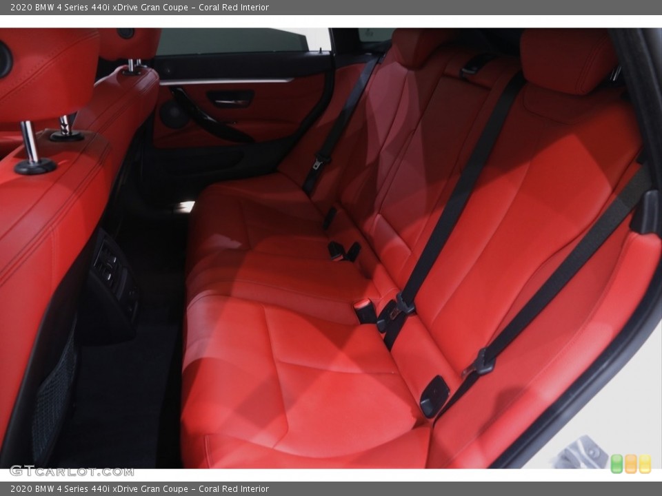 Coral Red Interior Rear Seat for the 2020 BMW 4 Series 440i xDrive Gran Coupe #144198288