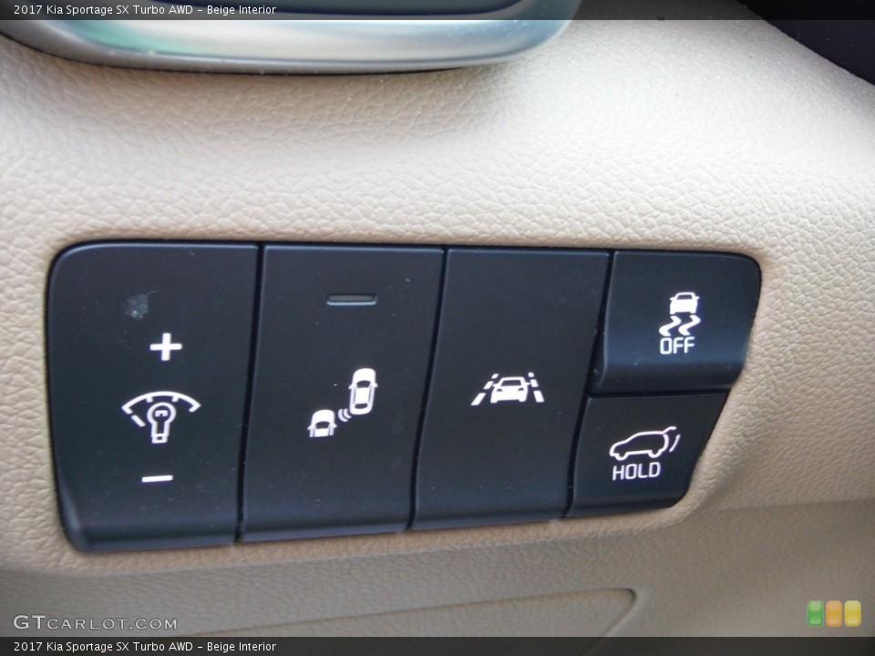 Beige Interior Controls for the 2017 Kia Sportage SX Turbo AWD #144200322