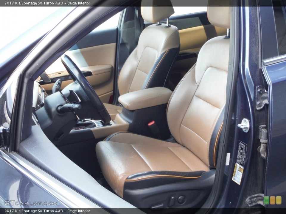 Beige Interior Photo for the 2017 Kia Sportage SX Turbo AWD #144200379