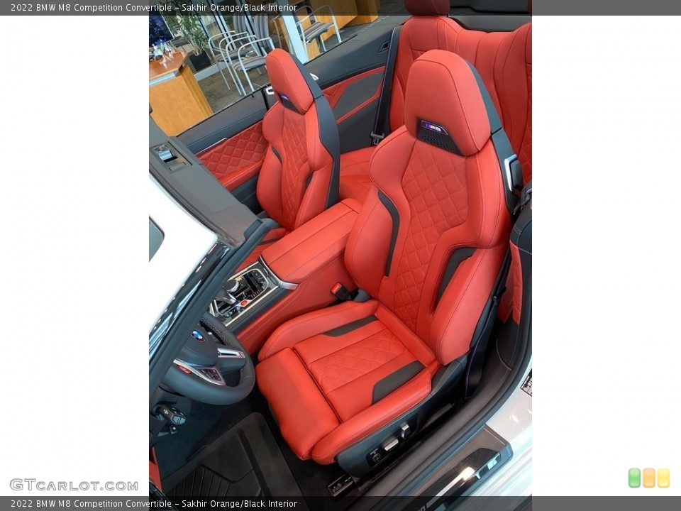 Sakhir Orange/Black 2022 BMW M8 Interiors