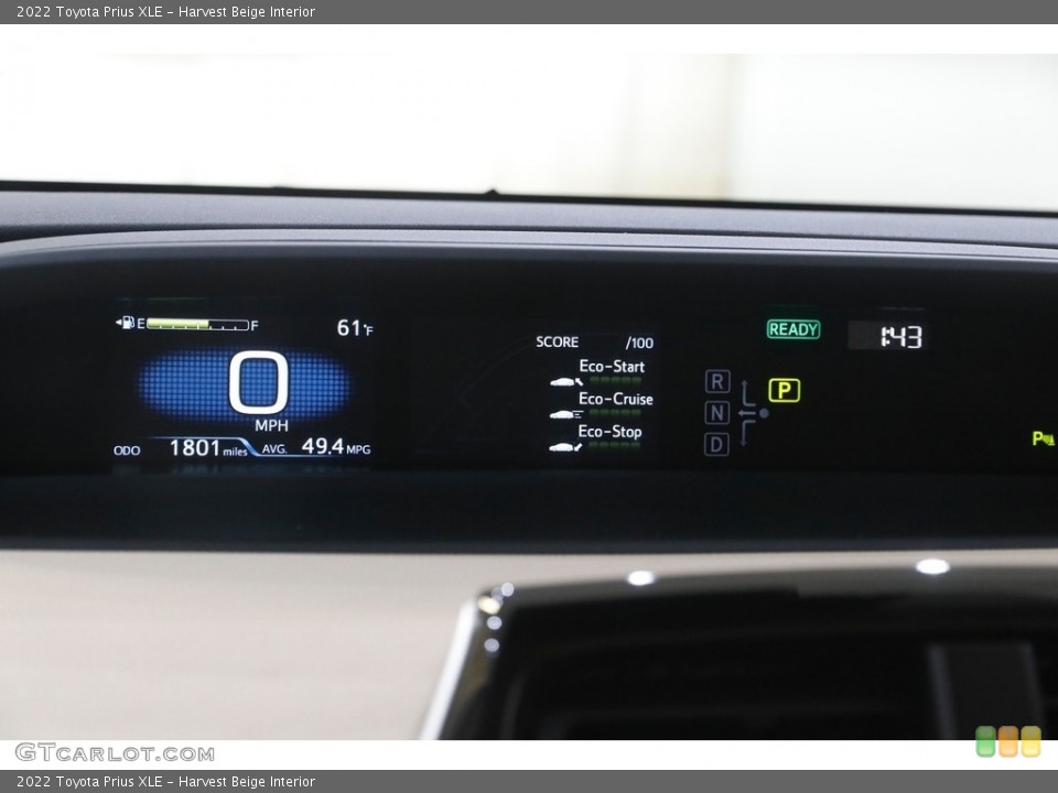 Harvest Beige Interior Dashboard for the 2022 Toyota Prius XLE #144201429
