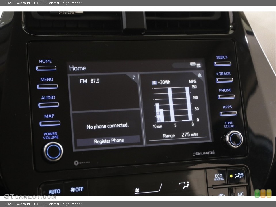 Harvest Beige Interior Controls for the 2022 Toyota Prius XLE #144201465
