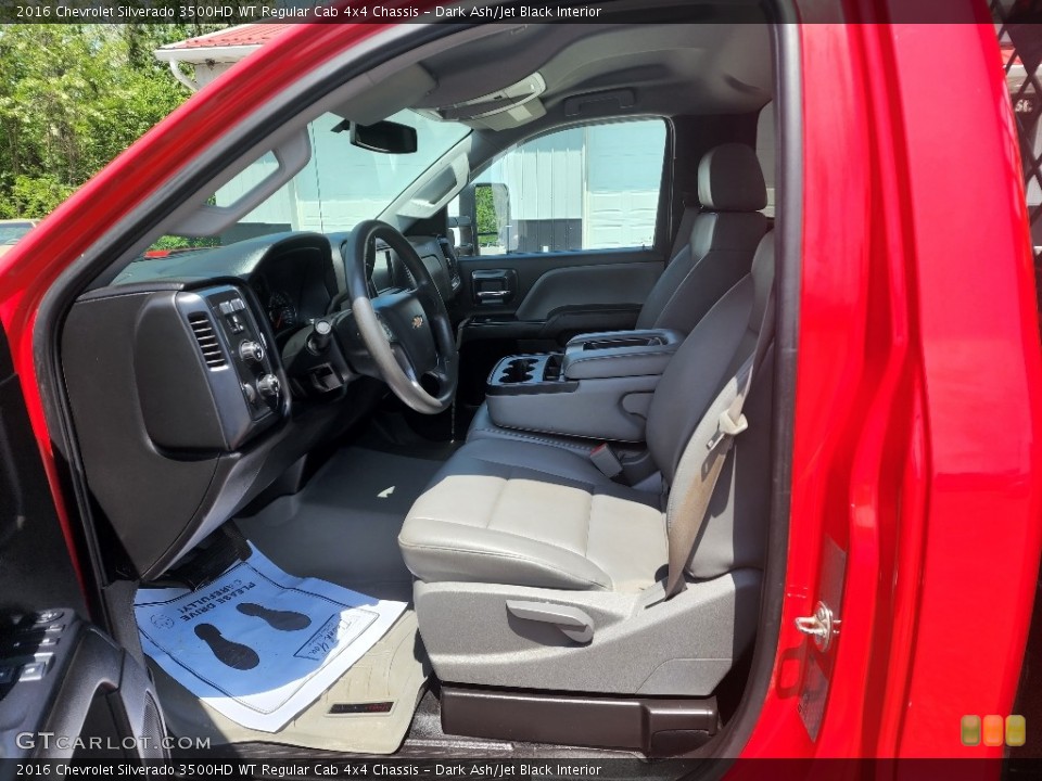 Dark Ash/Jet Black Interior Front Seat for the 2016 Chevrolet Silverado 3500HD WT Regular Cab 4x4 Chassis #144201540