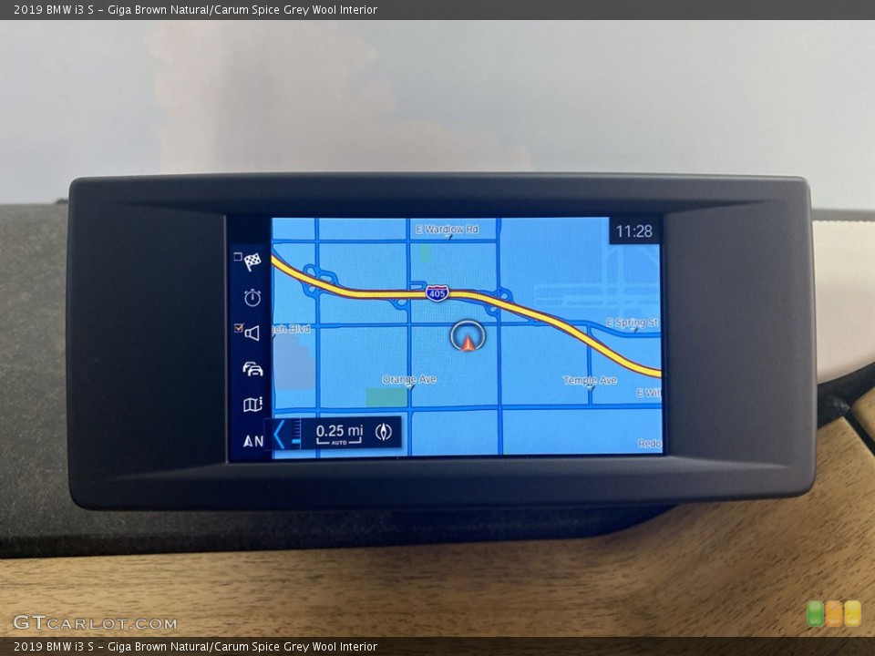 Giga Brown Natural/Carum Spice Grey Wool Interior Navigation for the 2019 BMW i3 S #144201819