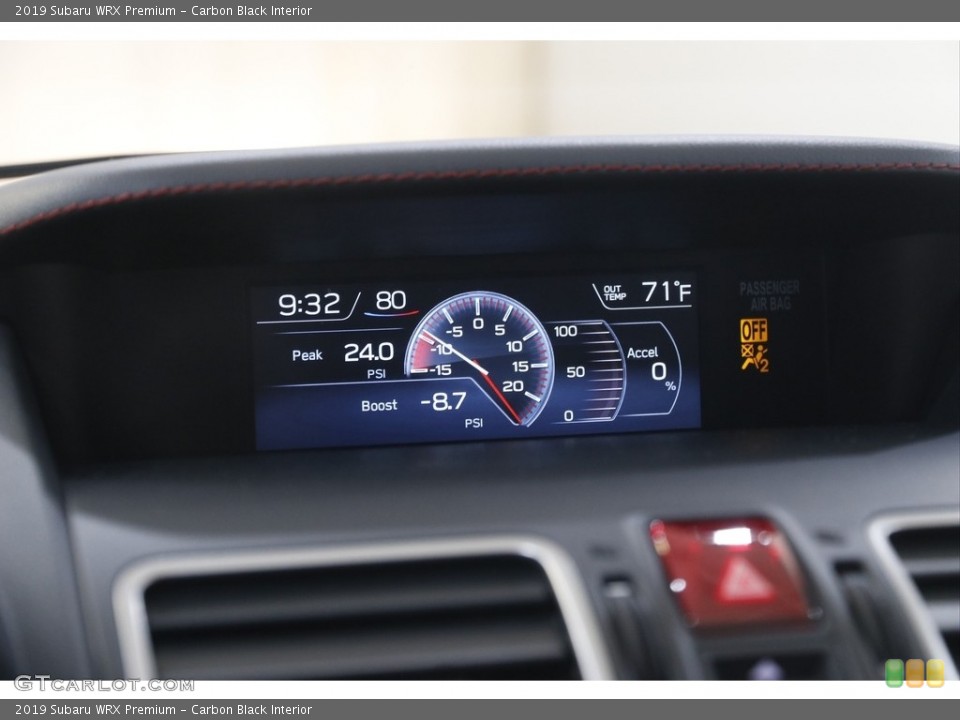 Carbon Black Interior Gauges for the 2019 Subaru WRX Premium #144202749