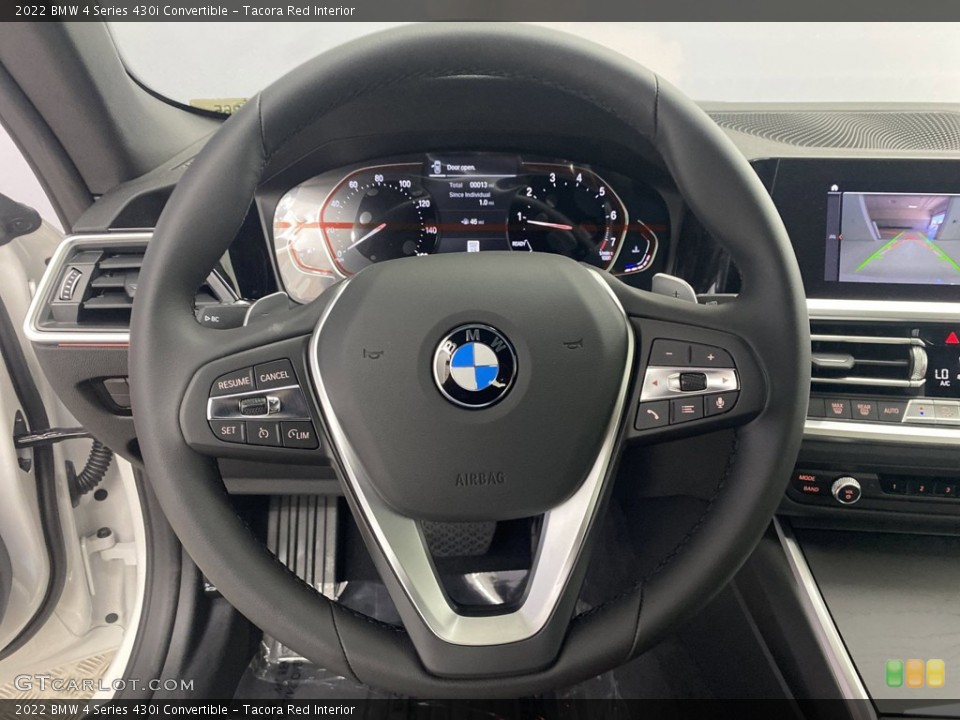 Tacora Red Interior Steering Wheel for the 2022 BMW 4 Series 430i Convertible #144203679