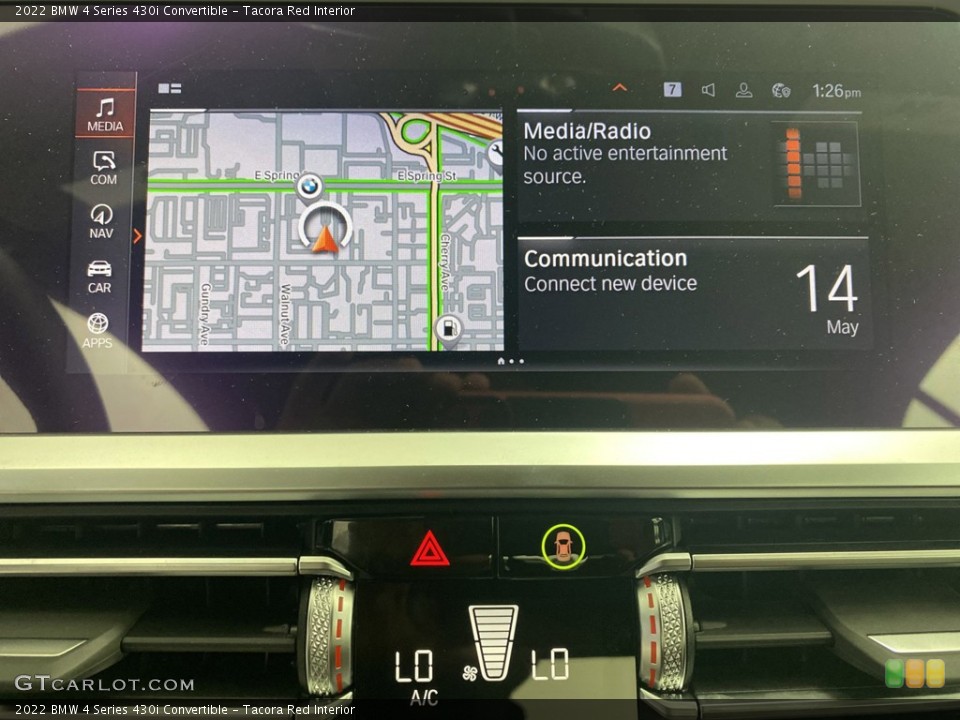 Tacora Red Interior Navigation for the 2022 BMW 4 Series 430i Convertible #144203787