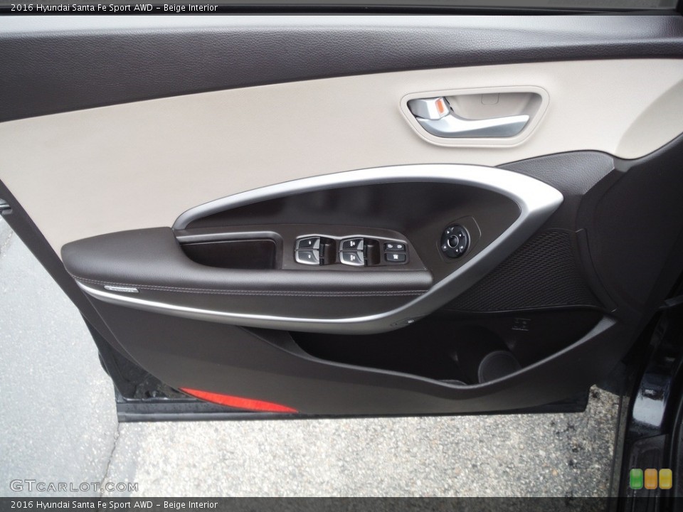 Beige Interior Door Panel for the 2016 Hyundai Santa Fe Sport AWD #144204222