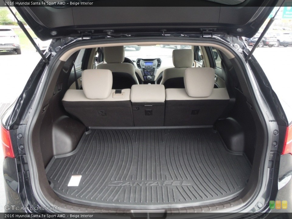Beige Interior Trunk for the 2016 Hyundai Santa Fe Sport AWD #144204537