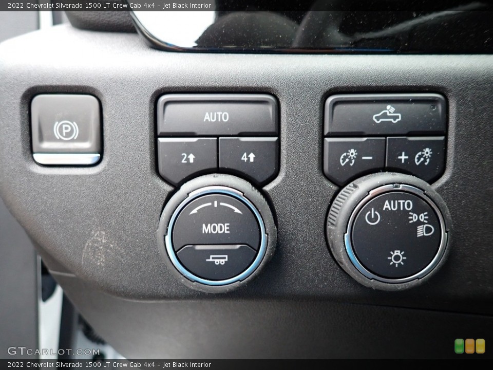 Jet Black Interior Controls for the 2022 Chevrolet Silverado 1500 LT Crew Cab 4x4 #144204615