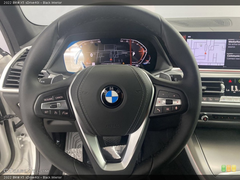 Black Interior Steering Wheel for the 2022 BMW X5 sDrive40i #144205242