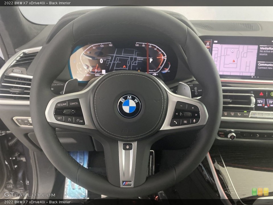 Black Interior Steering Wheel for the 2022 BMW X7 xDrive40i #144205971