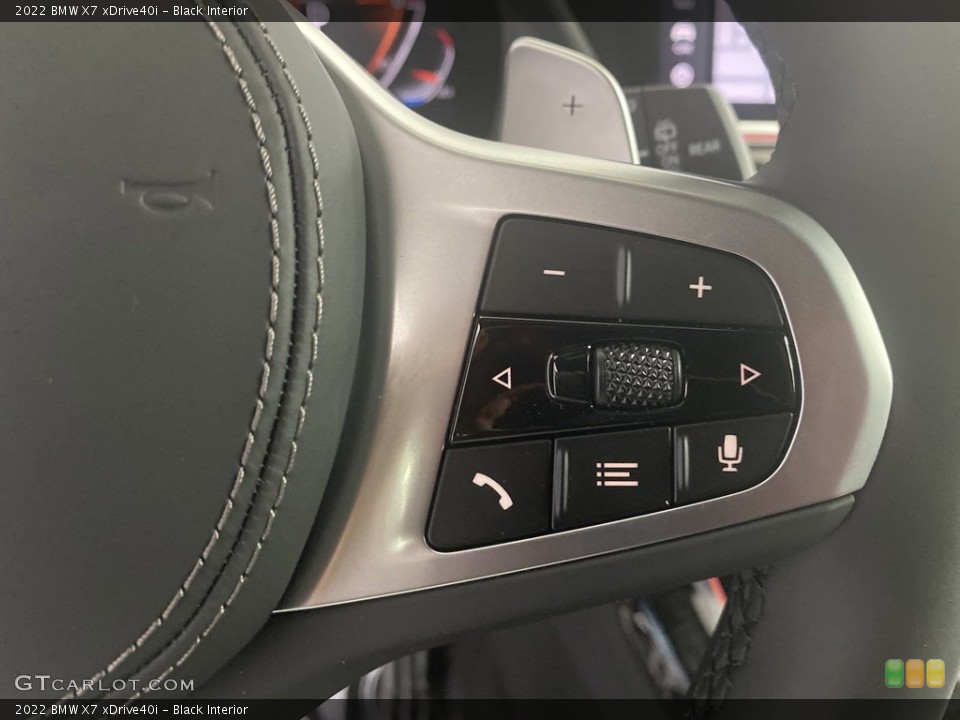 Black Interior Steering Wheel for the 2022 BMW X7 xDrive40i #144206022