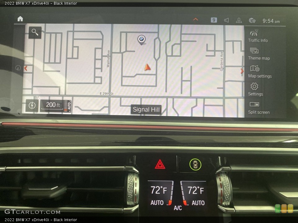 Black Interior Navigation for the 2022 BMW X7 xDrive40i #144206109