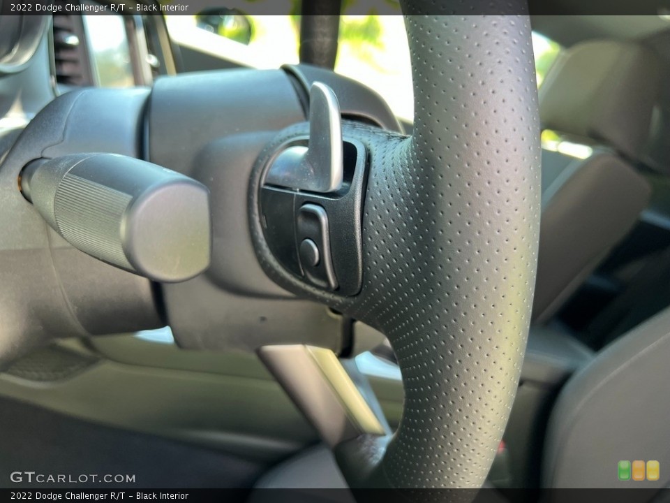Black Interior Steering Wheel for the 2022 Dodge Challenger R/T #144206217