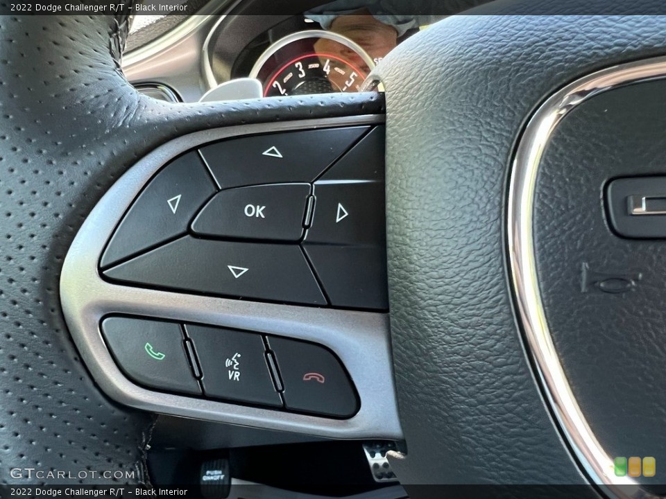 Black Interior Steering Wheel for the 2022 Dodge Challenger R/T #144206352