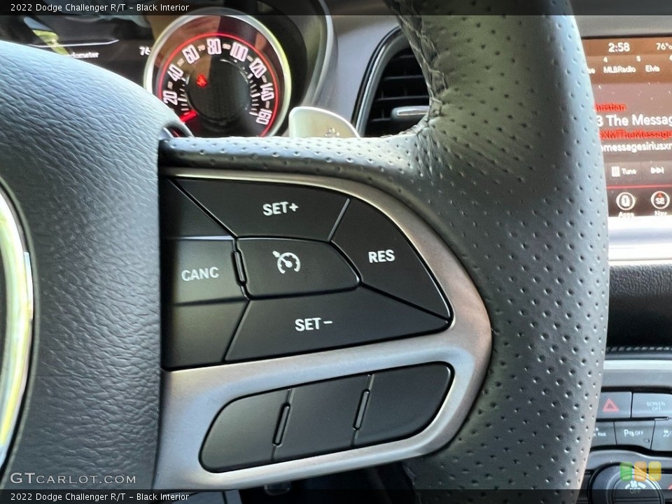 Black Interior Steering Wheel for the 2022 Dodge Challenger R/T #144206376