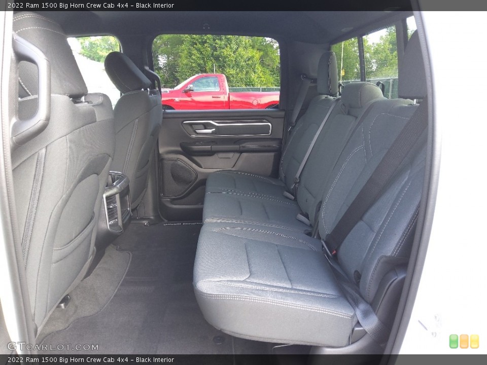 Black Interior Rear Seat for the 2022 Ram 1500 Big Horn Crew Cab 4x4 #144207027