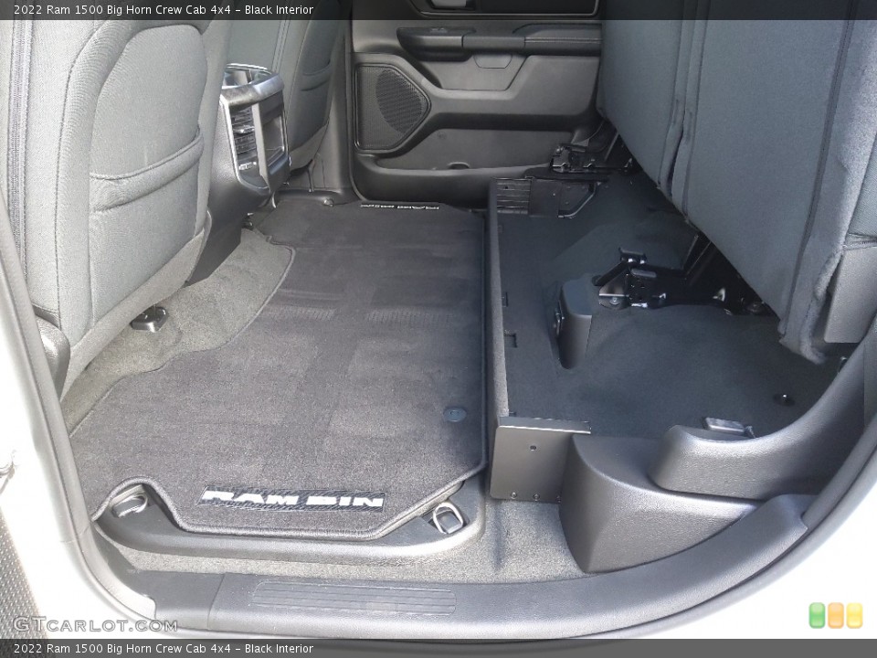Black Interior Rear Seat for the 2022 Ram 1500 Big Horn Crew Cab 4x4 #144207051