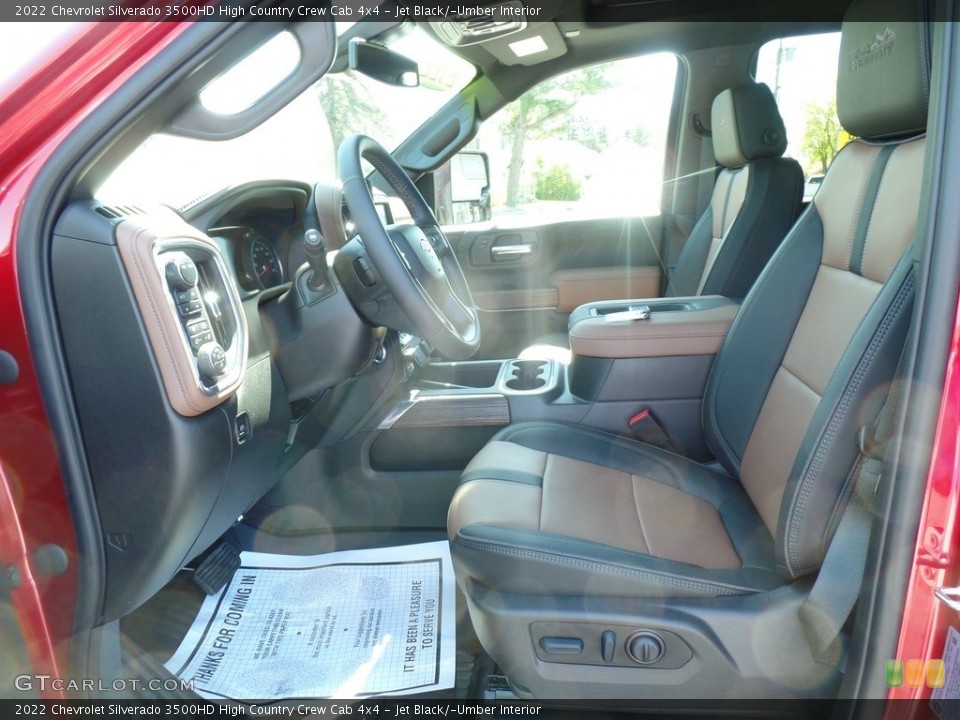 Jet Black/­Umber Interior Photo for the 2022 Chevrolet Silverado 3500HD High Country Crew Cab 4x4 #144207267