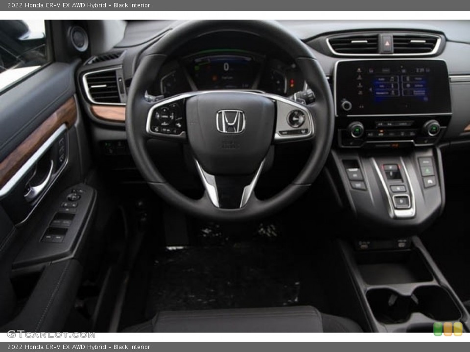 Black Interior Steering Wheel for the 2022 Honda CR-V EX AWD Hybrid #144207708
