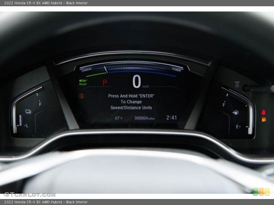 Black Interior Gauges for the 2022 Honda CR-V EX AWD Hybrid #144207723