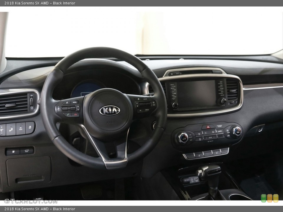 Black Interior Dashboard for the 2018 Kia Sorento SX AWD #144207726