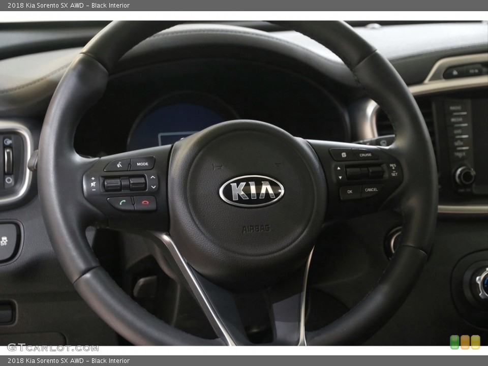 Black Interior Steering Wheel for the 2018 Kia Sorento SX AWD #144207738