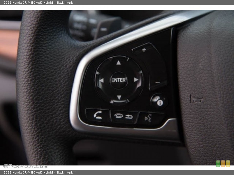 Black Interior Steering Wheel for the 2022 Honda CR-V EX AWD Hybrid #144207762