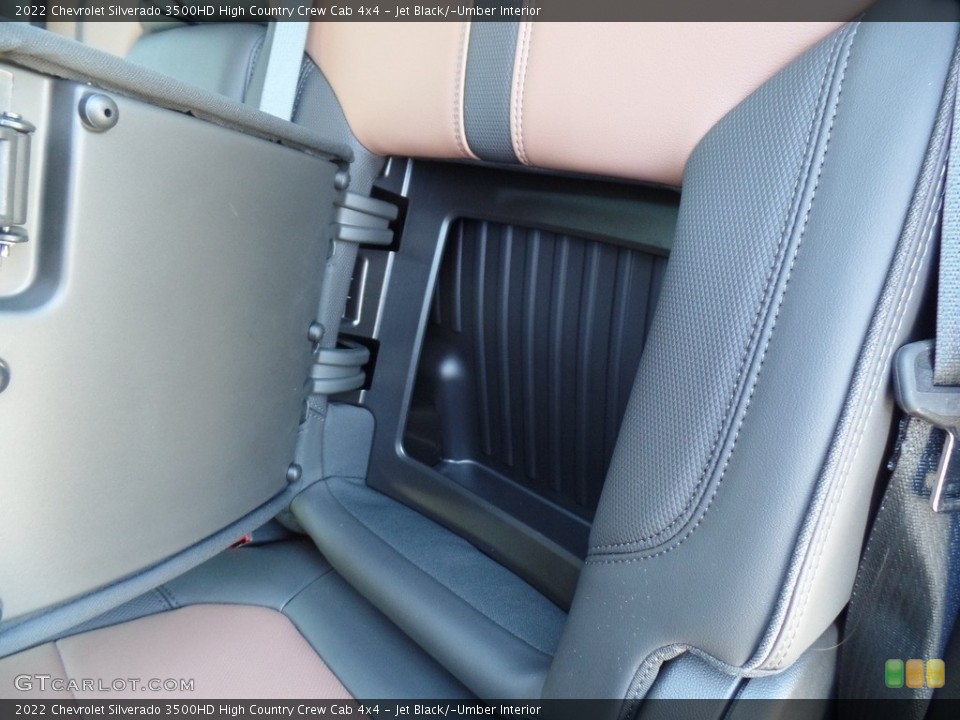Jet Black/­Umber Interior Rear Seat for the 2022 Chevrolet Silverado 3500HD High Country Crew Cab 4x4 #144207903