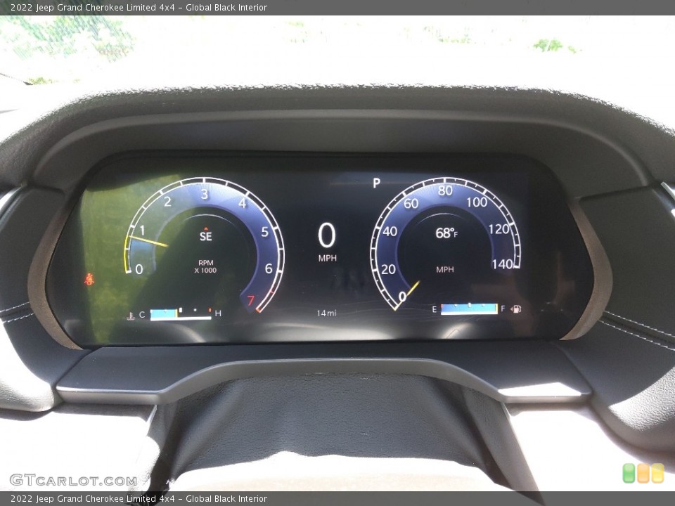 Global Black Interior Gauges for the 2022 Jeep Grand Cherokee Limited 4x4 #144207978